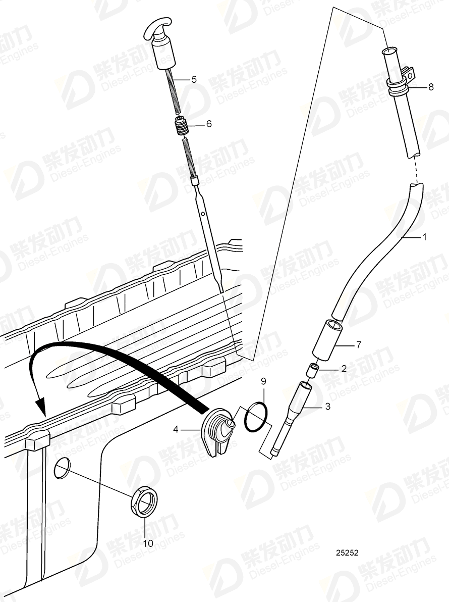 VOLVO Stop ring 3588214 Drawing